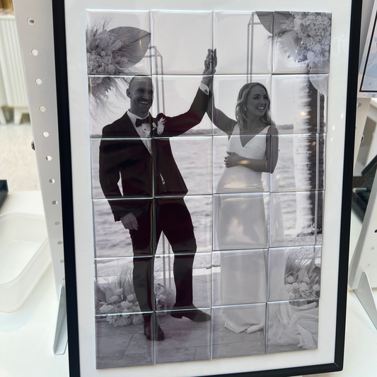 Custom Photo Mosaic Set - Split Image 2x2" Tile Display