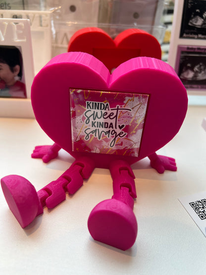 Articulated Heart Fancy Frames Photo Magnet 2x2 (50mm)