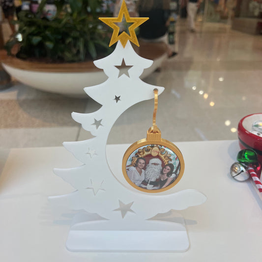 XMAS TREE Fancy Frame Set - Tree + ornament + 58mm magnet