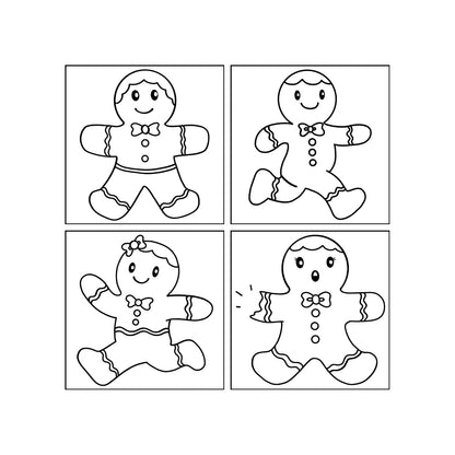 Magnet Colouring Activity Sets - Christmas