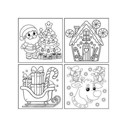 Magnet Colouring Activity Sets - Christmas